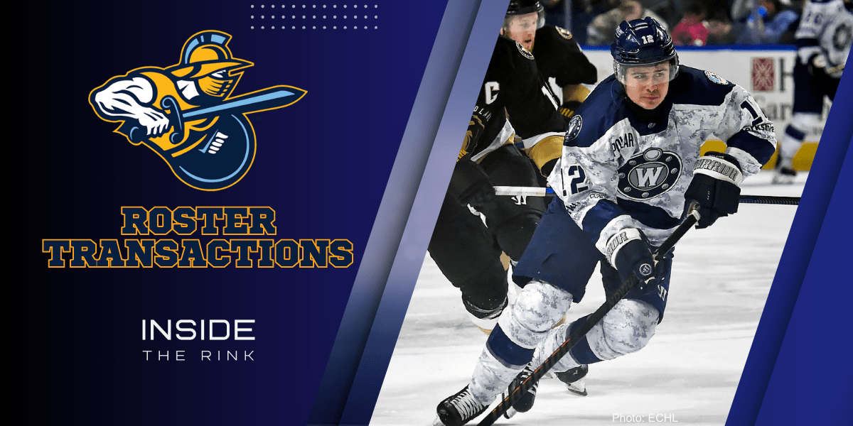 ECHL Roster Transactions Atlanta Gladiators 10/23/2024 Inside The Rink