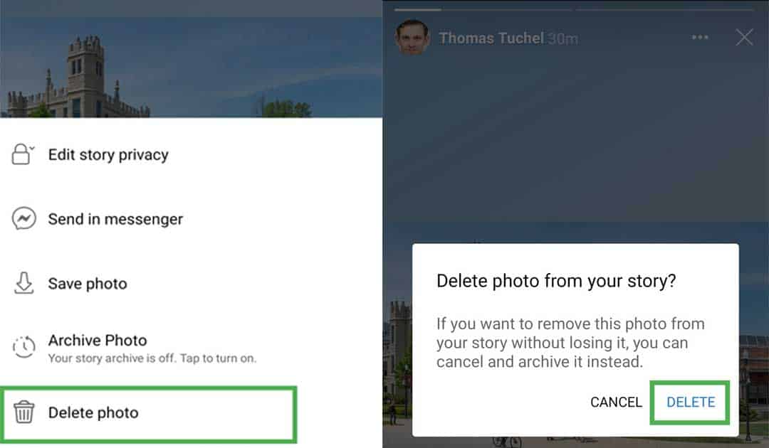 How to Delete a Facebook Story