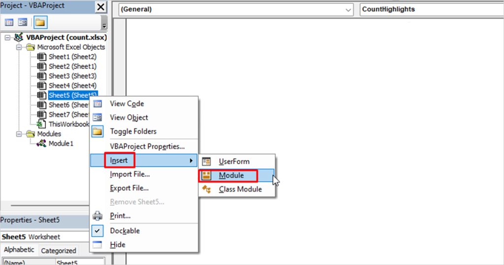 How to Count Highlighted Cells