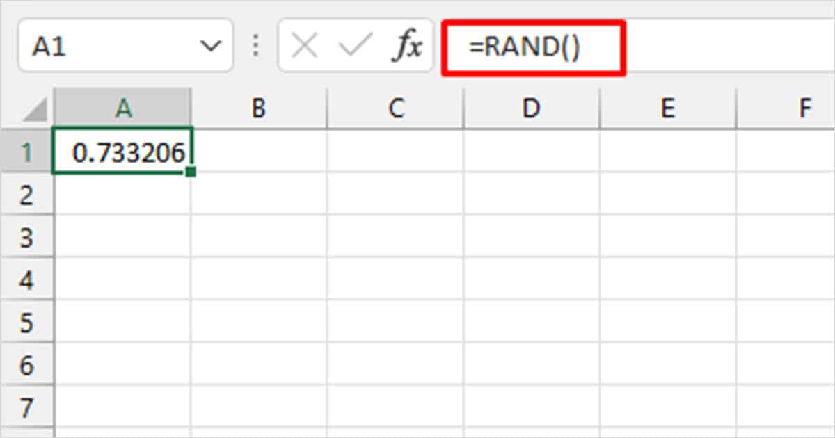 How to Get Random Number in Excel