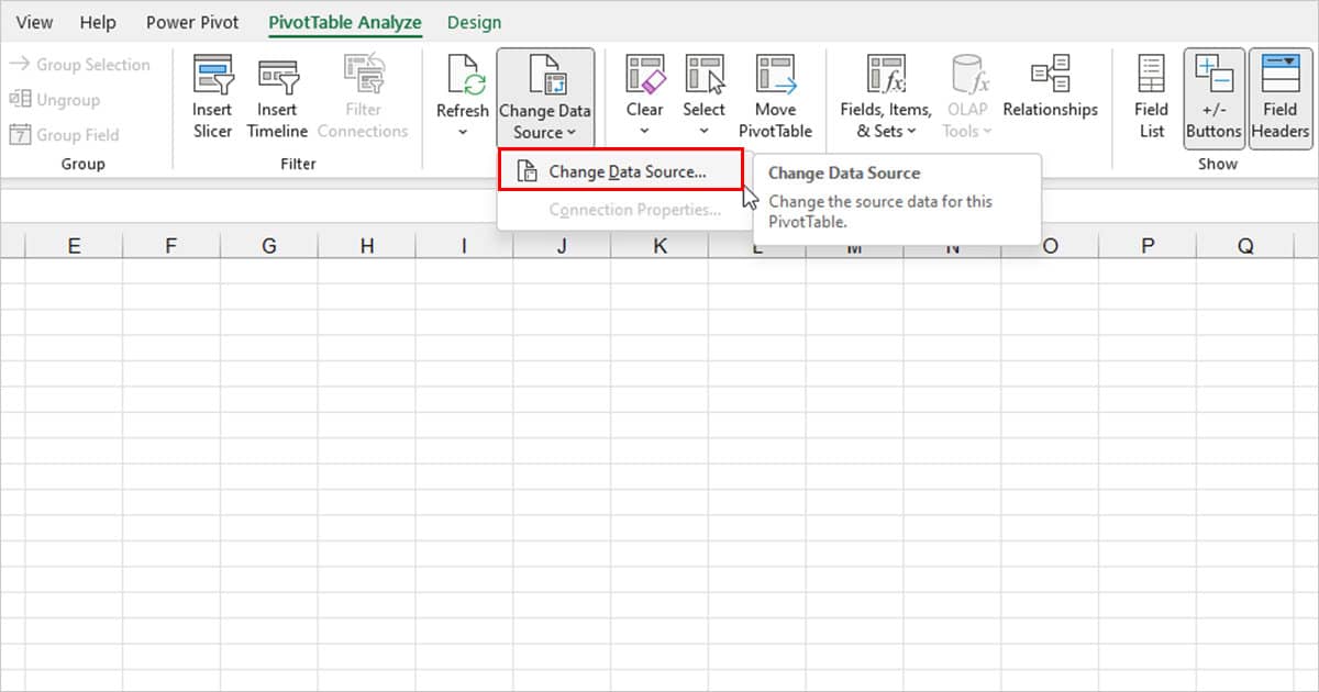 How to Refresh a Pivot Table