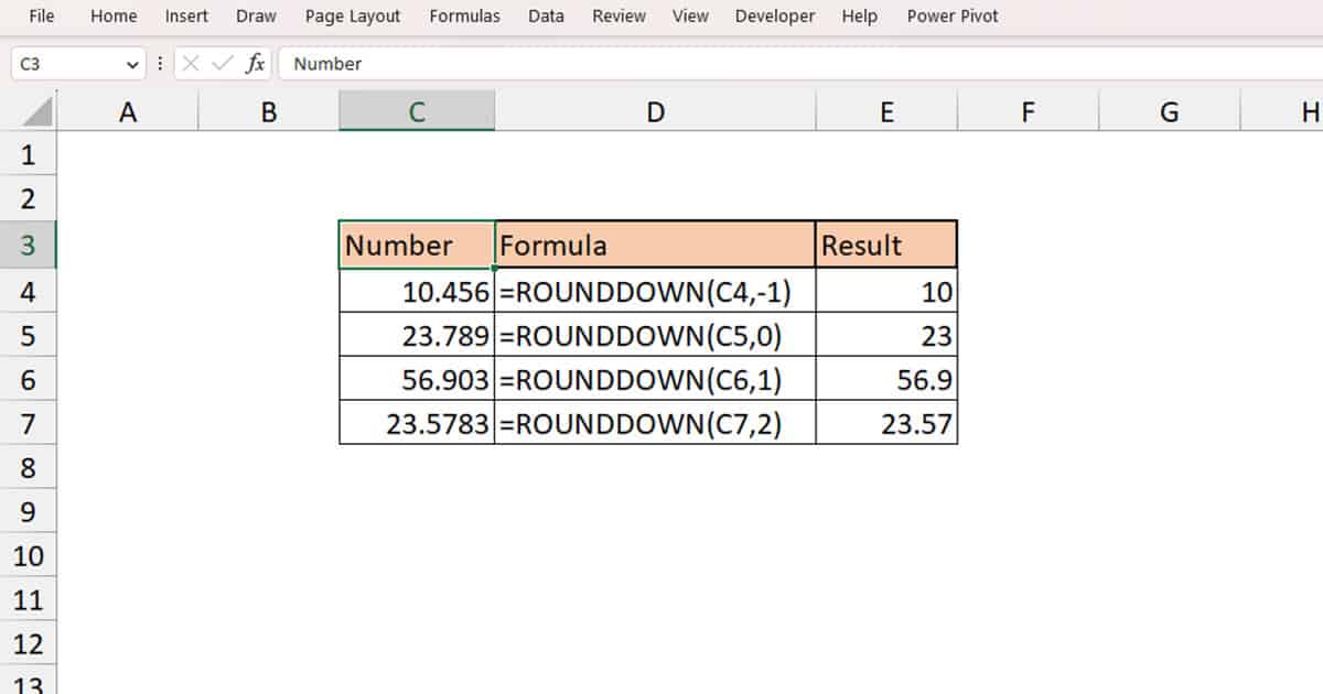 How to Round Numbers in Excel