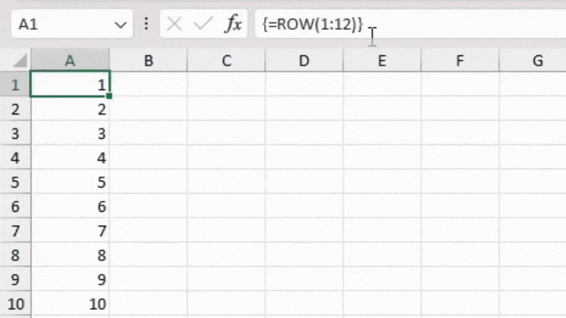 How to Change an Array in Excel