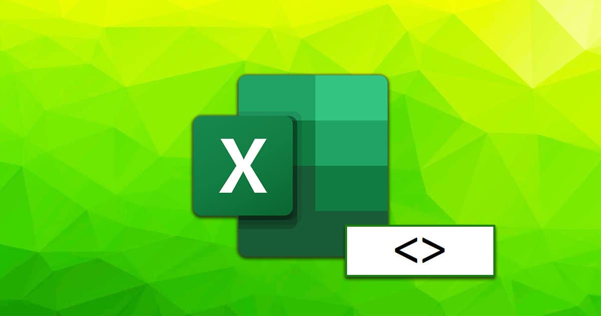 Does Not Equal Sign in Excel How to Use It