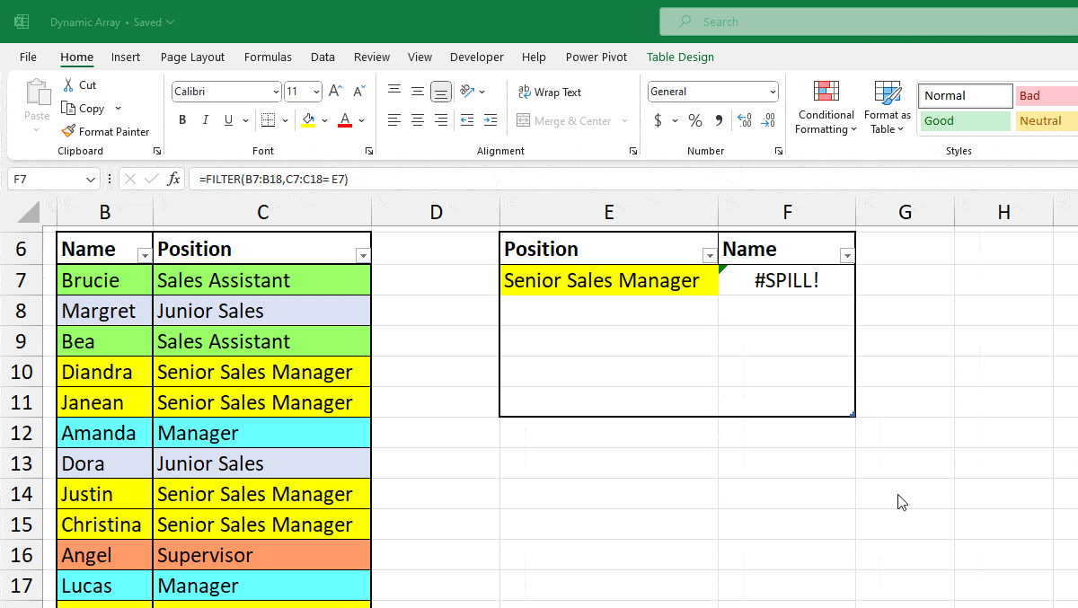 How to Correct SPILL! Error in Excel