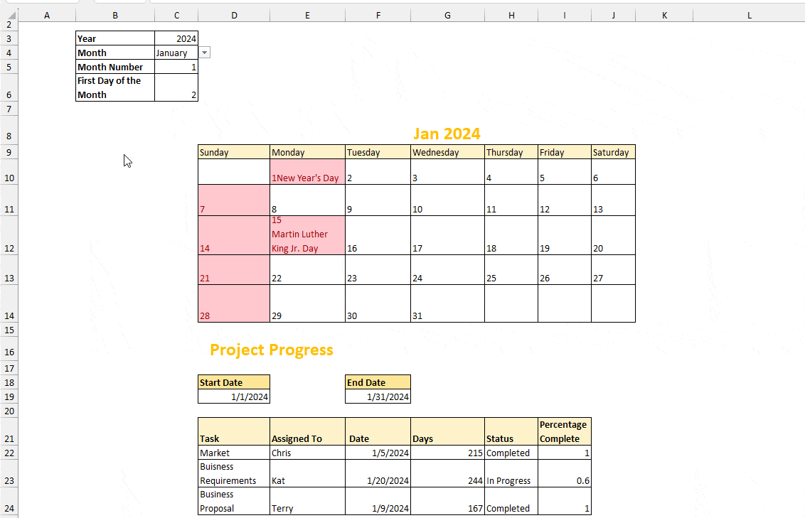 Can You Make an Automatic Calendar in Excel? Can You Make an Automatic Calendar in Excel?