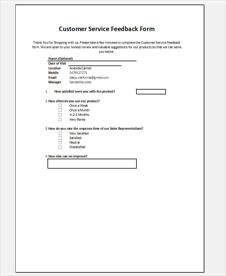 How to Create and Use a Printable Form in Excel