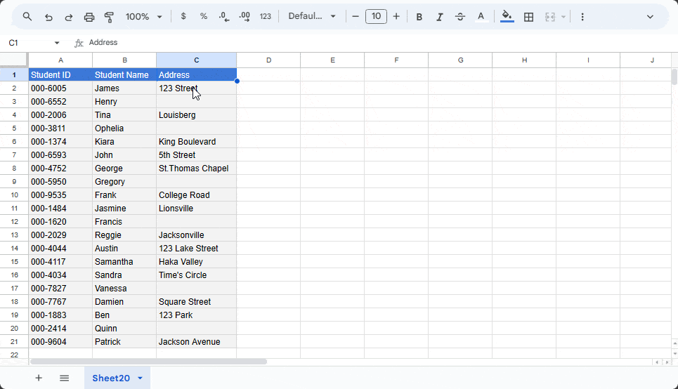 COUNTIF Not Blank in Google Sheets
