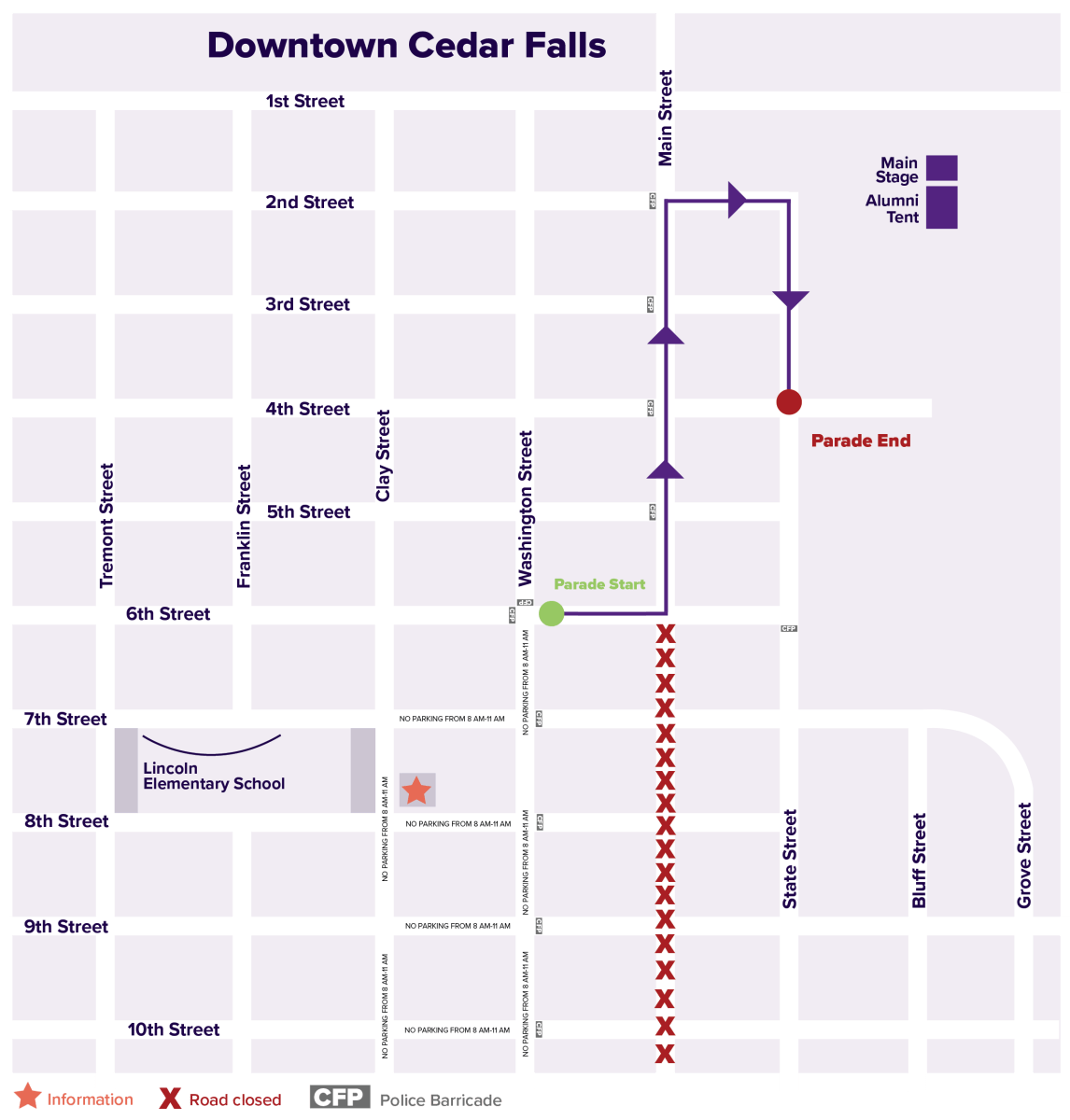 Route unveiled for 2023 UNI parade inside UNI