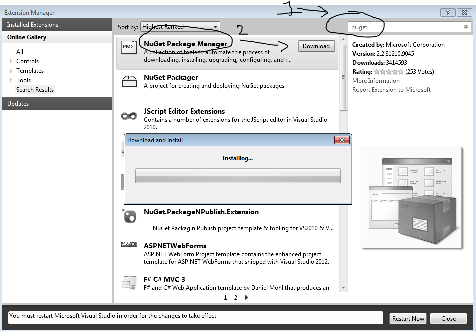 Nuget Package Manager Extensions Manager Insight Extractor Blog