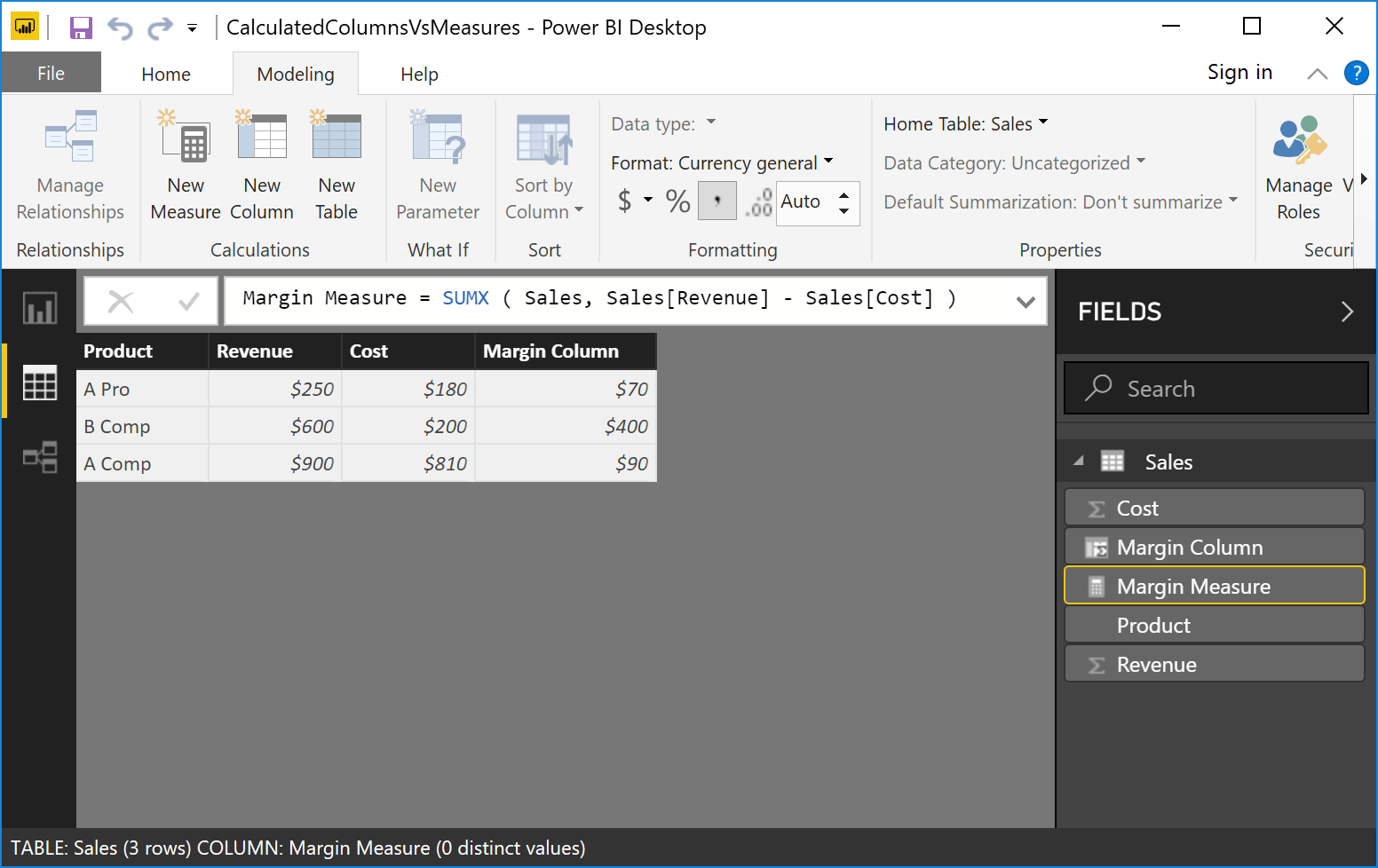 Power BI Tutorial When to Use Calculated Columns and Measures