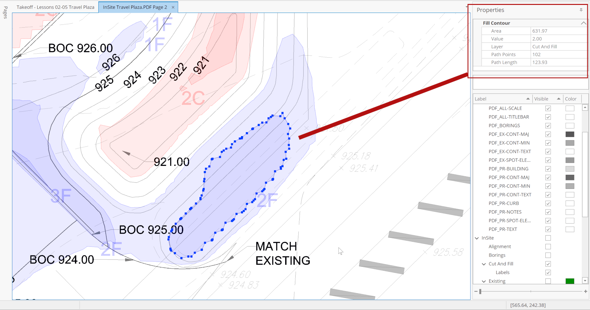 New Production Cut & Fill Map InSite Software
