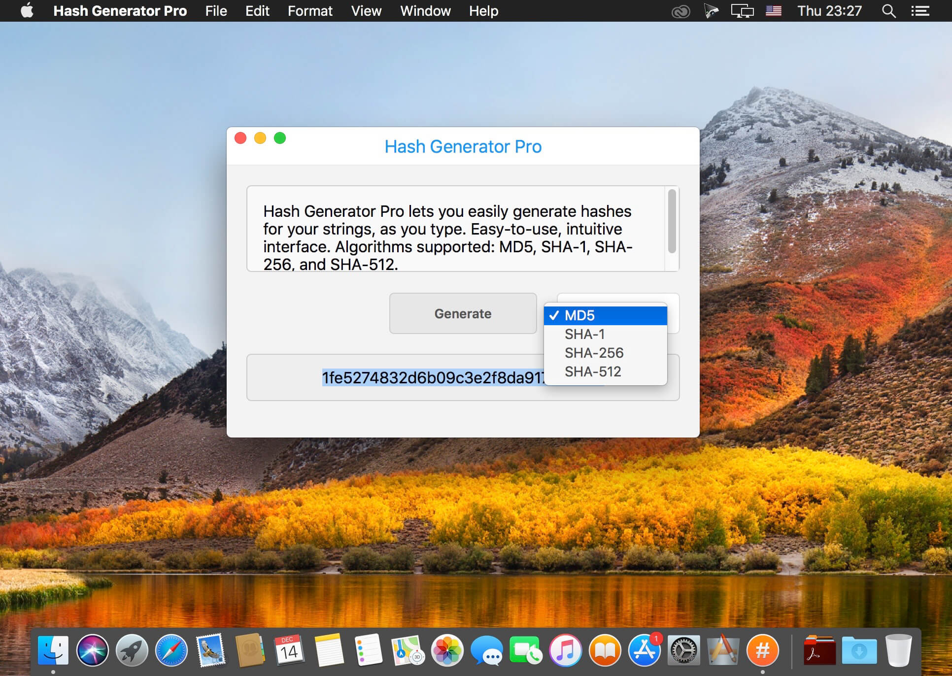 Hash Generator Pro 1.0 download macOS