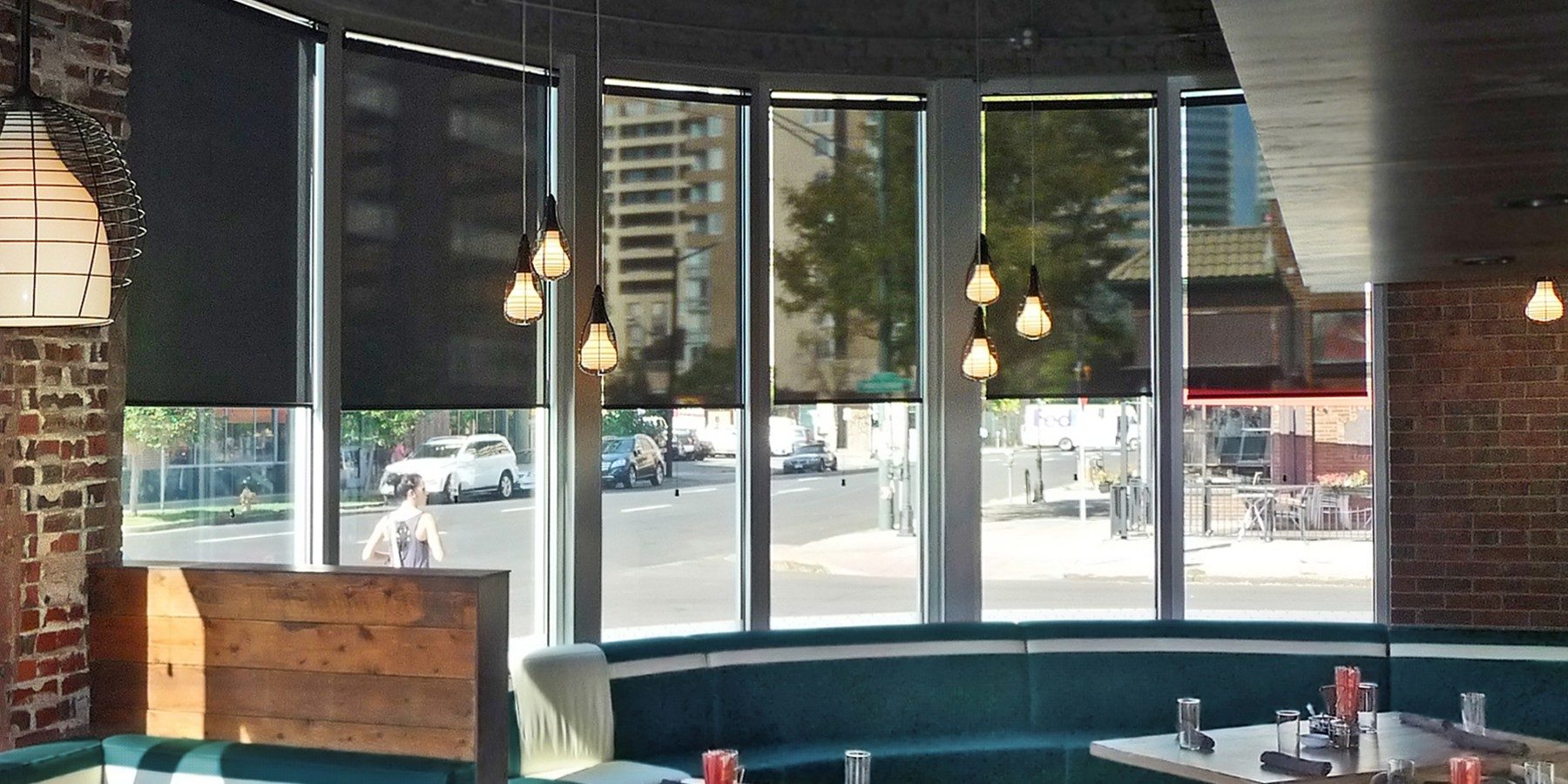 Restaurant Window Shades Insolroll
