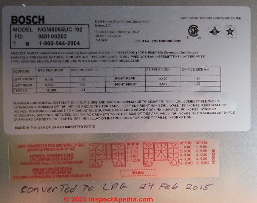 Natural Gas To Lp Conversion Orifice Chart: A Visual Reference of