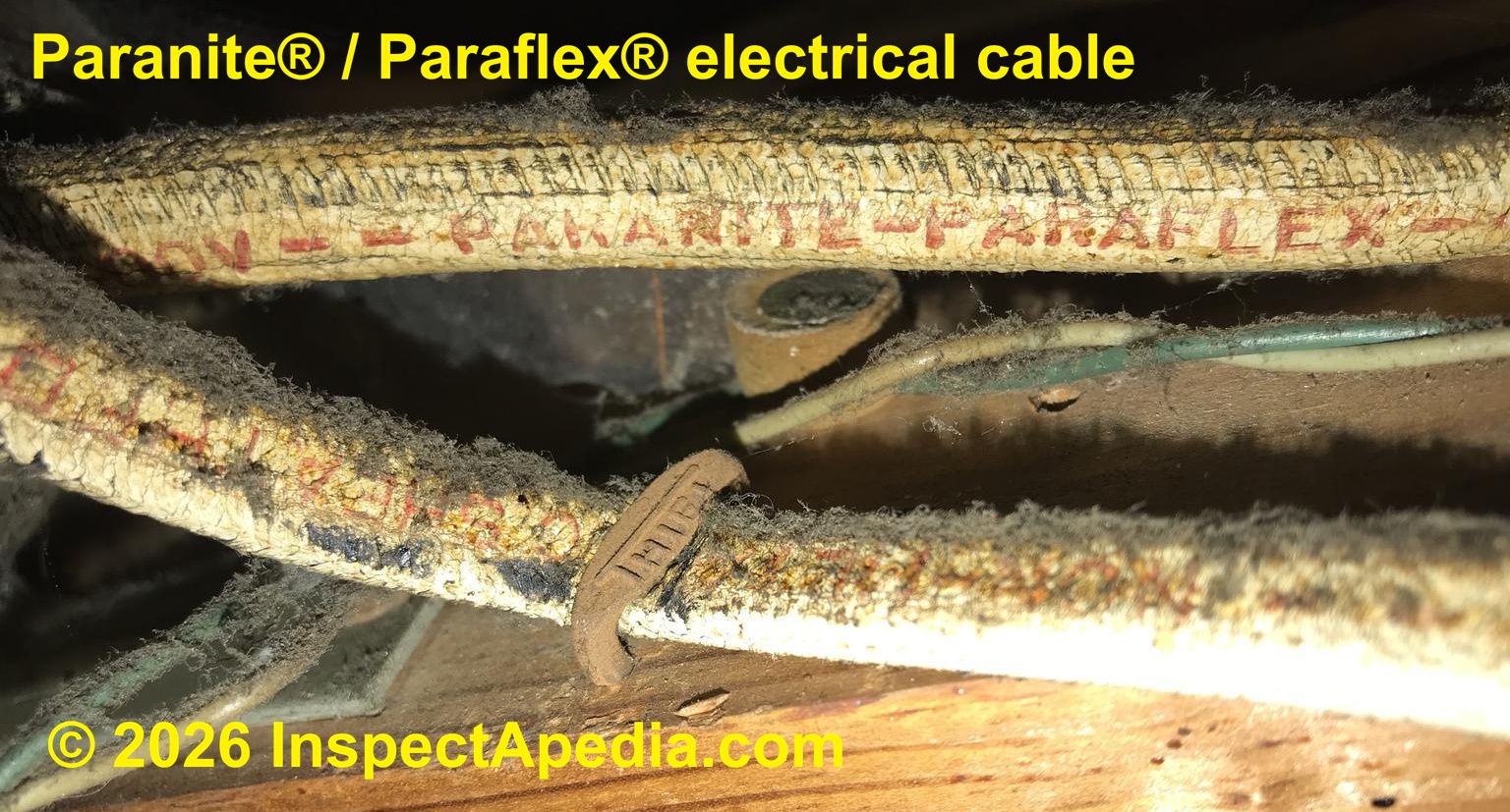 Old FabricInsulated Electrical Wire & Cable Identification Photos