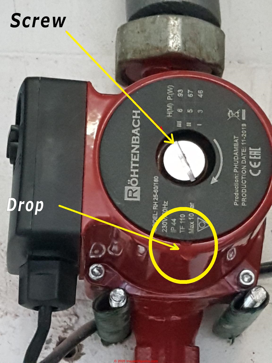 Leaks at Heating System Circulator Pumps