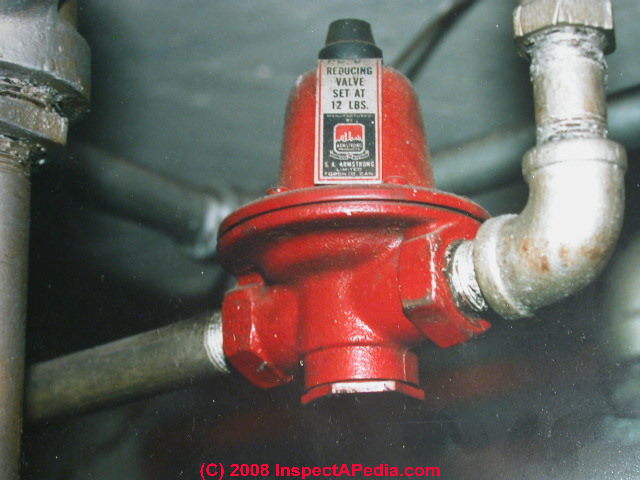 Pressure Reducing Valves (automatic water feeder valves) on Hot Water