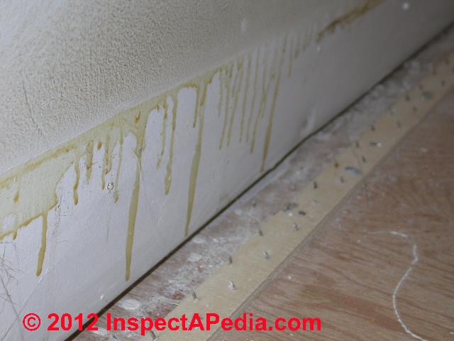 Indoor stain diagnosis, human causes
