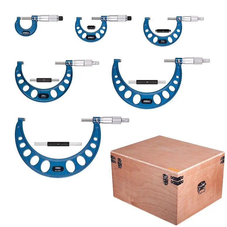 Fowler Outside Inch Micrometer Set 522536001 Inspection Engineering