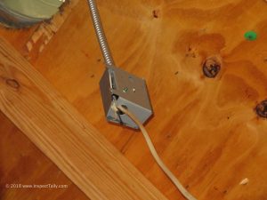 Open or Missing Junction Boxes - Tallahassee Real Estate Inspections