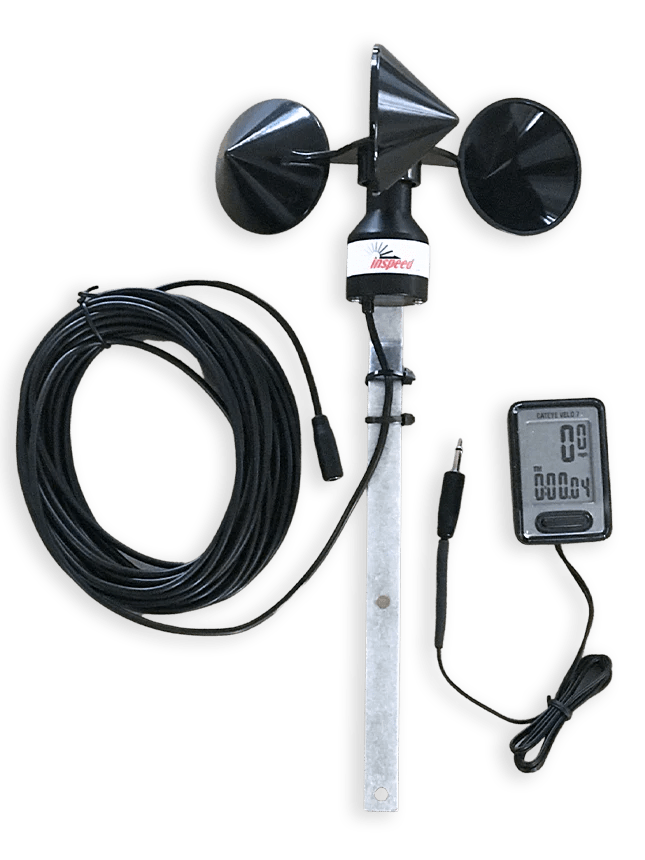 Inspeed Portable FlexWire 3Cup Anemometer Wind Speed Measurement