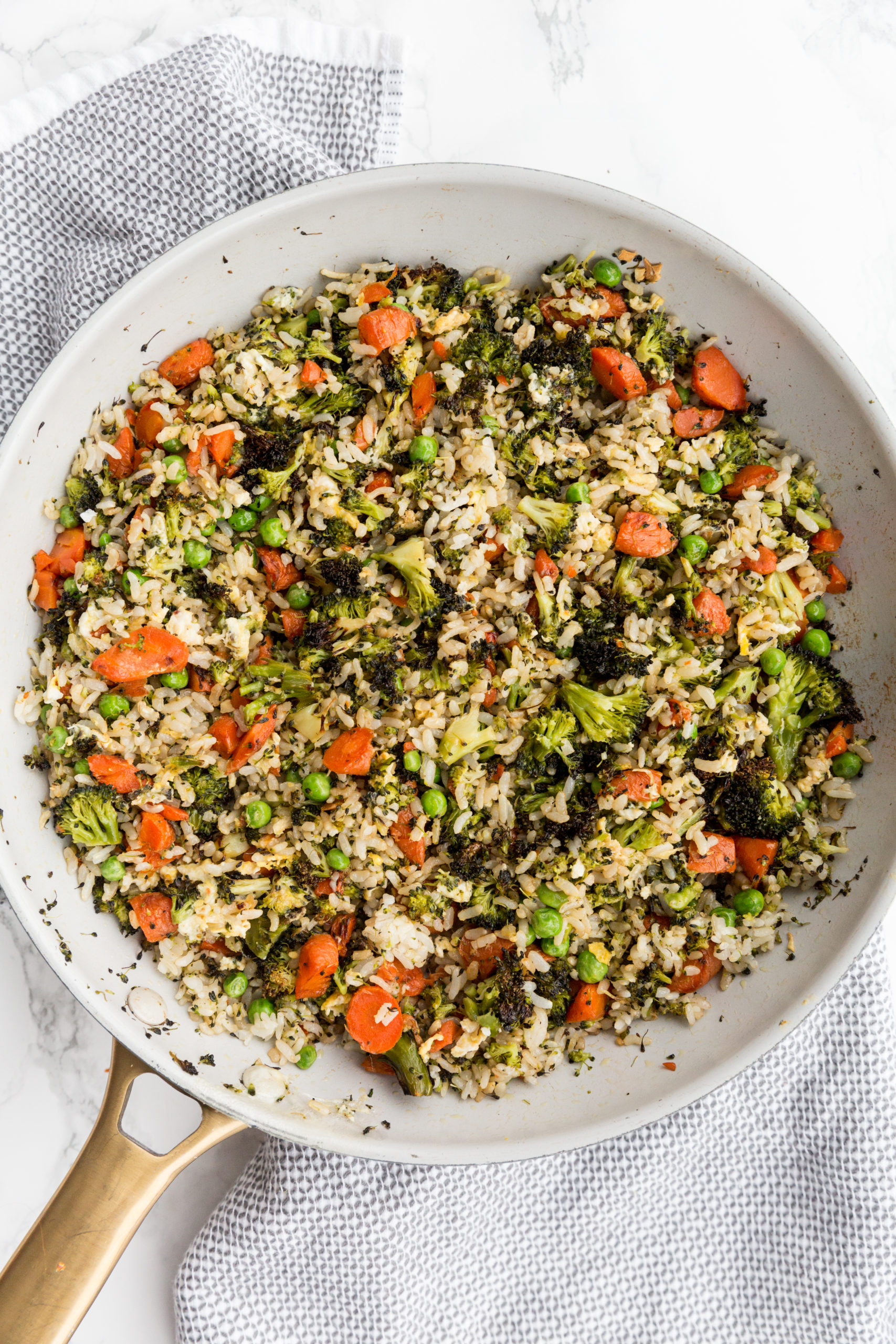 Inspiralized Roasted Vegetable Fried Rice