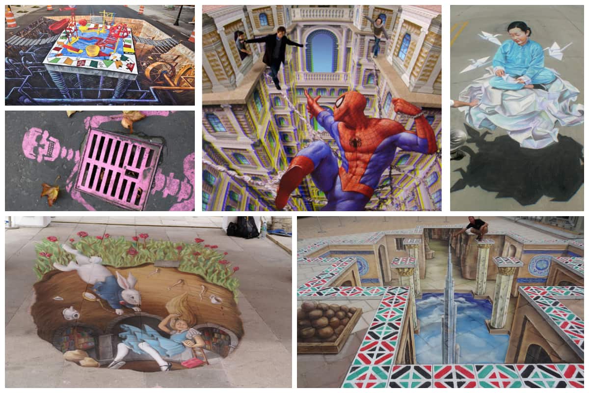 Insane Chalk Drawings Clipart