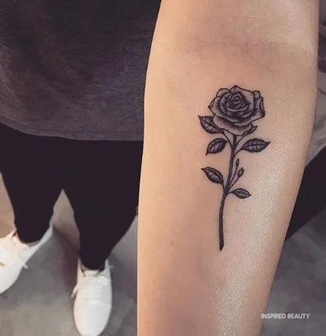 Cute Rose Tattoo Design - Inspired Beauty 477_x_463_jpg
