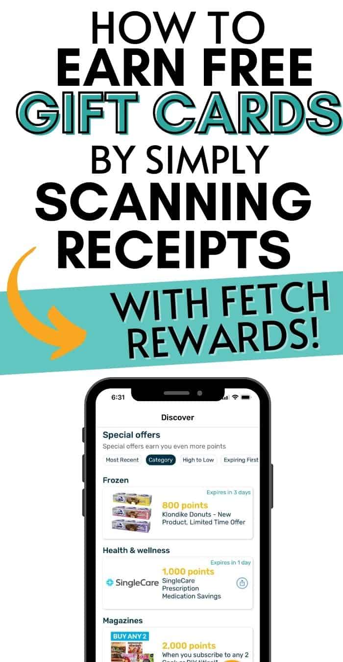 Fetch Rewards How To Earn Free Gift Cards Inspired Budget