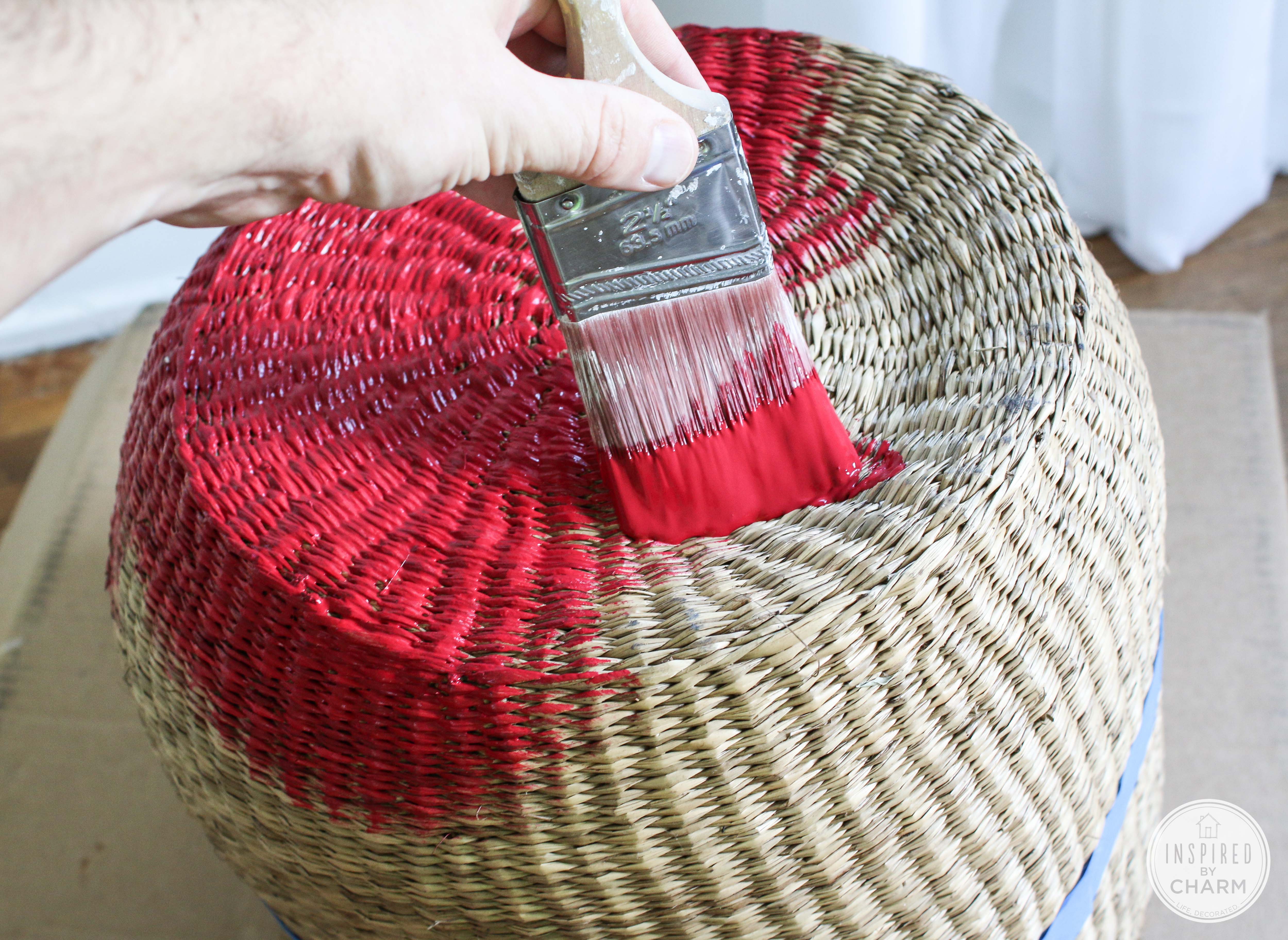 DIY Paint Dipped Basket