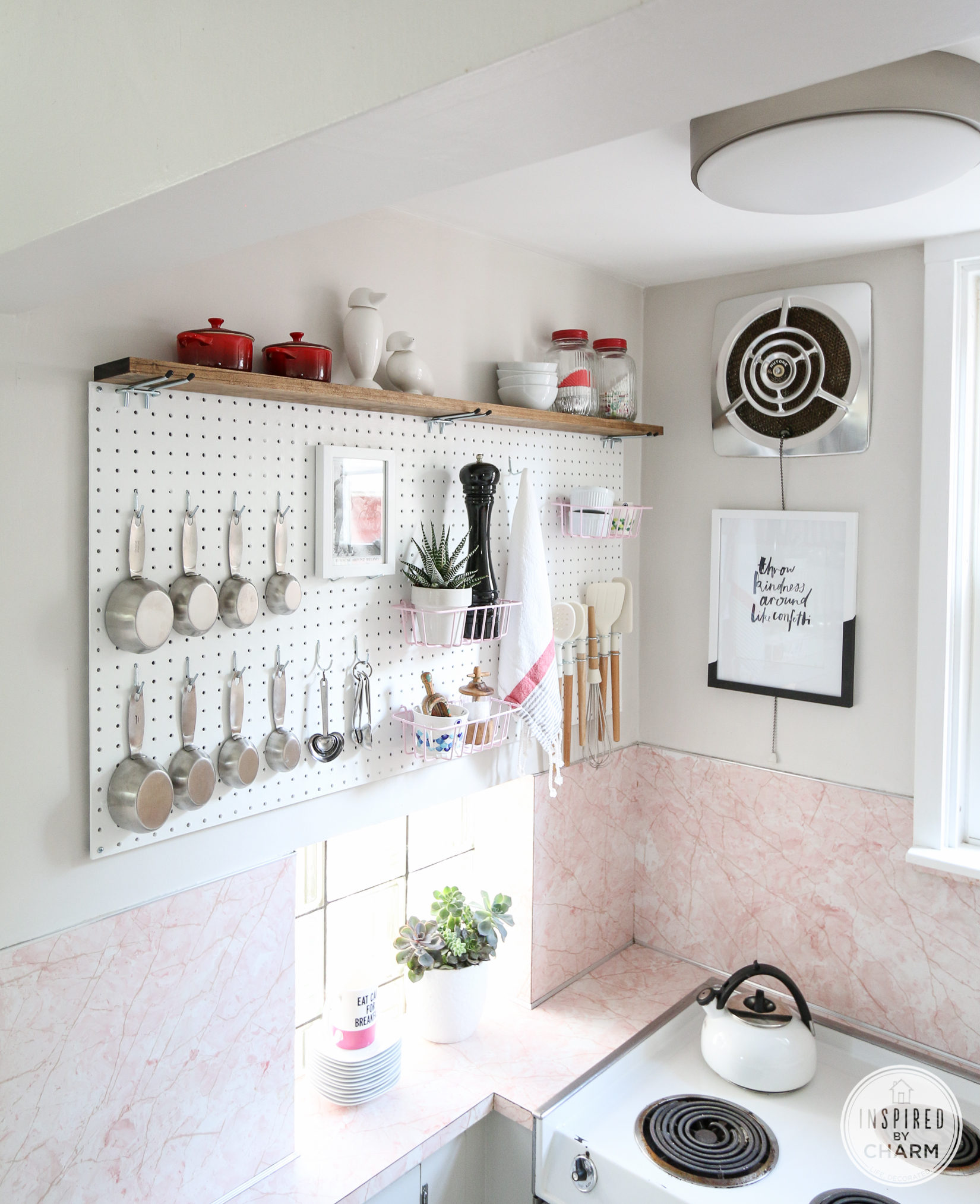 Pegboard Kitchen Storage