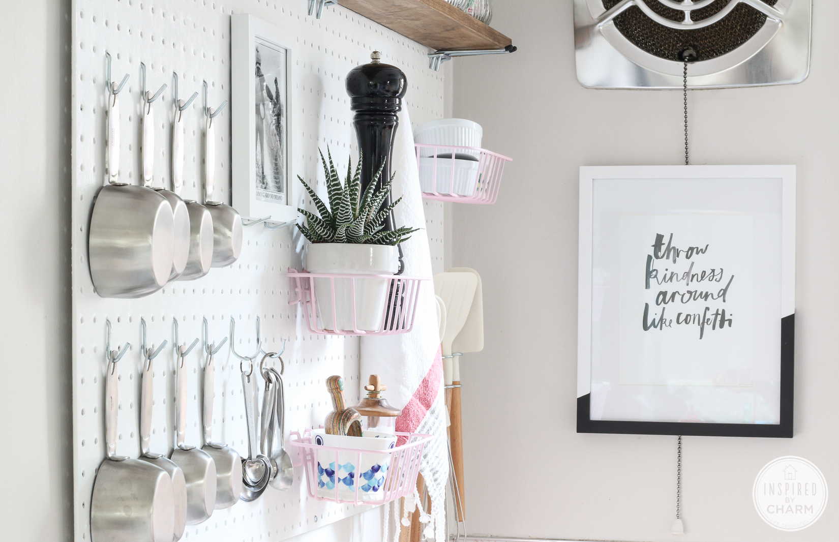 Pegboard Kitchen Storage
