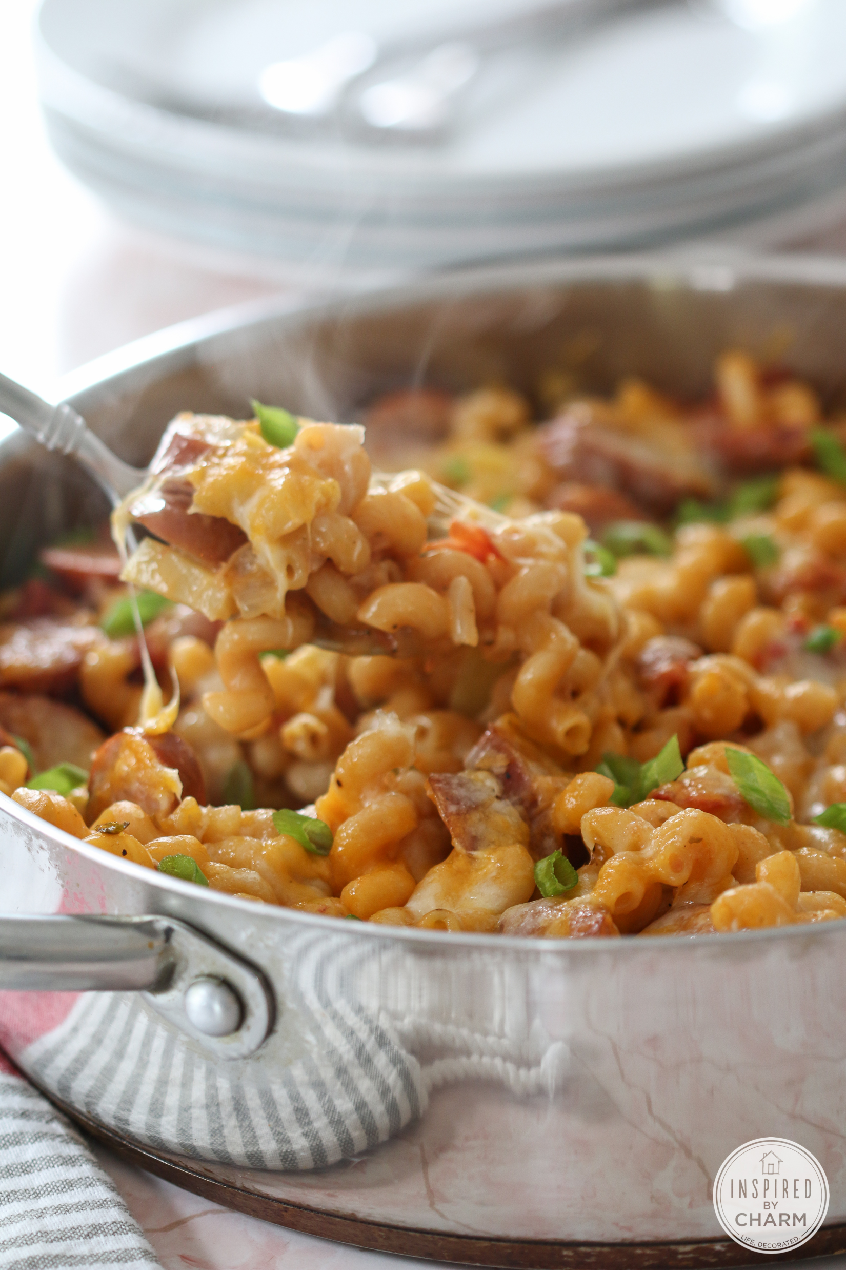 Chicken Apple Sausage One Pan Pasta easy and flavorful recipe