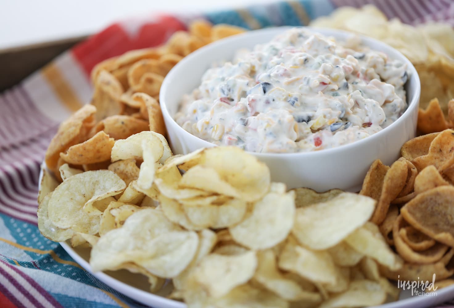 Loaded Veggie Ranch Dip easy and flavorful recipe