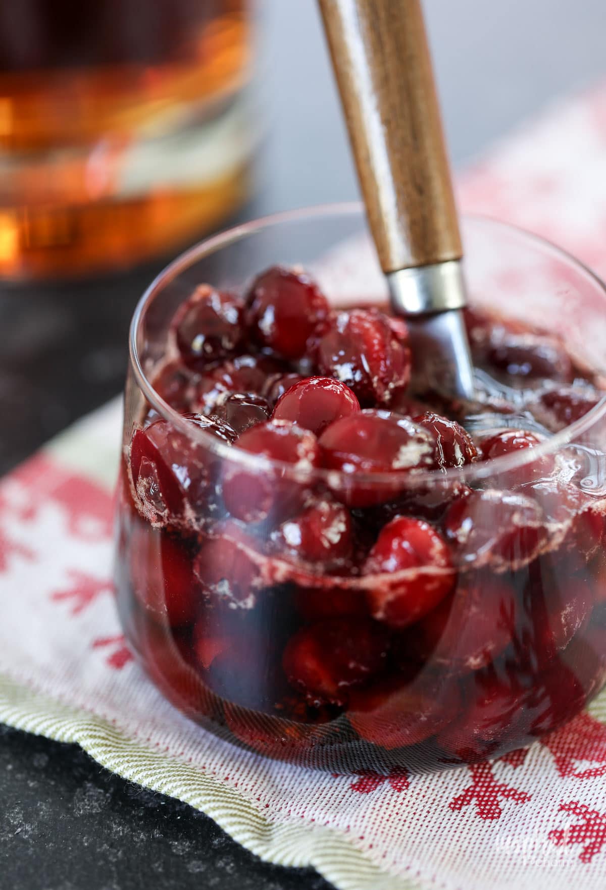 Maple Cranberry Bourbon Cocktail Holiday Cocktail Recipe