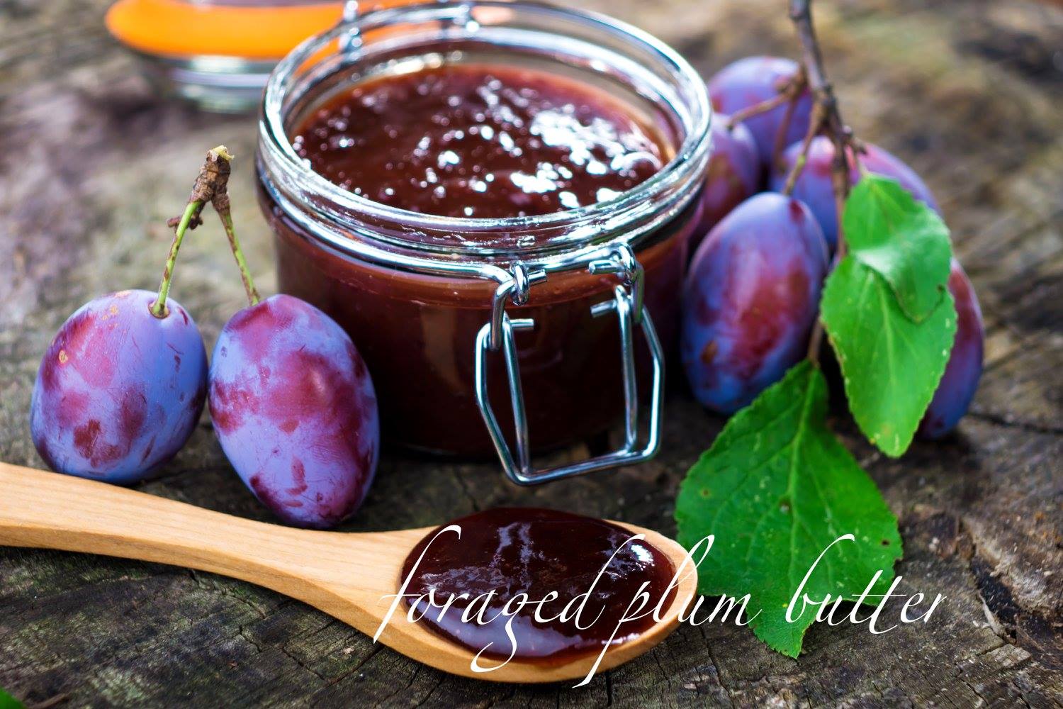Foraged Plum Butter inspired eating