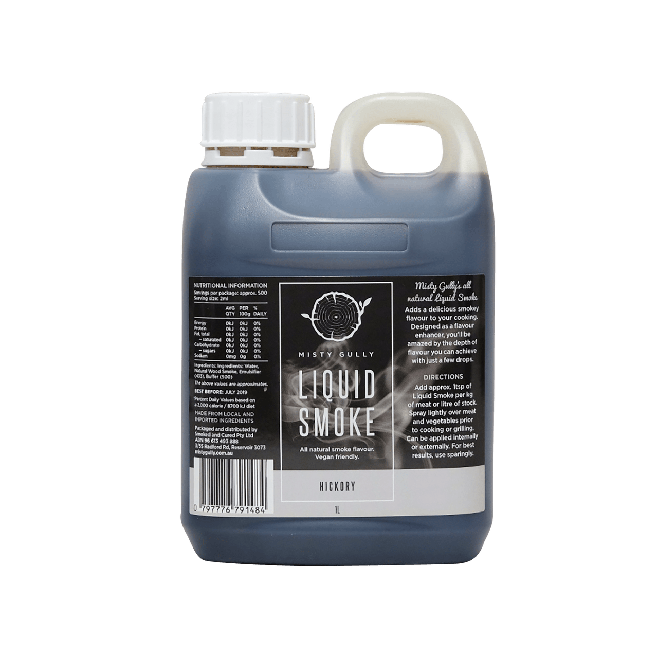 Liquid Smoke Hickory 1lt Inspired Ingredients