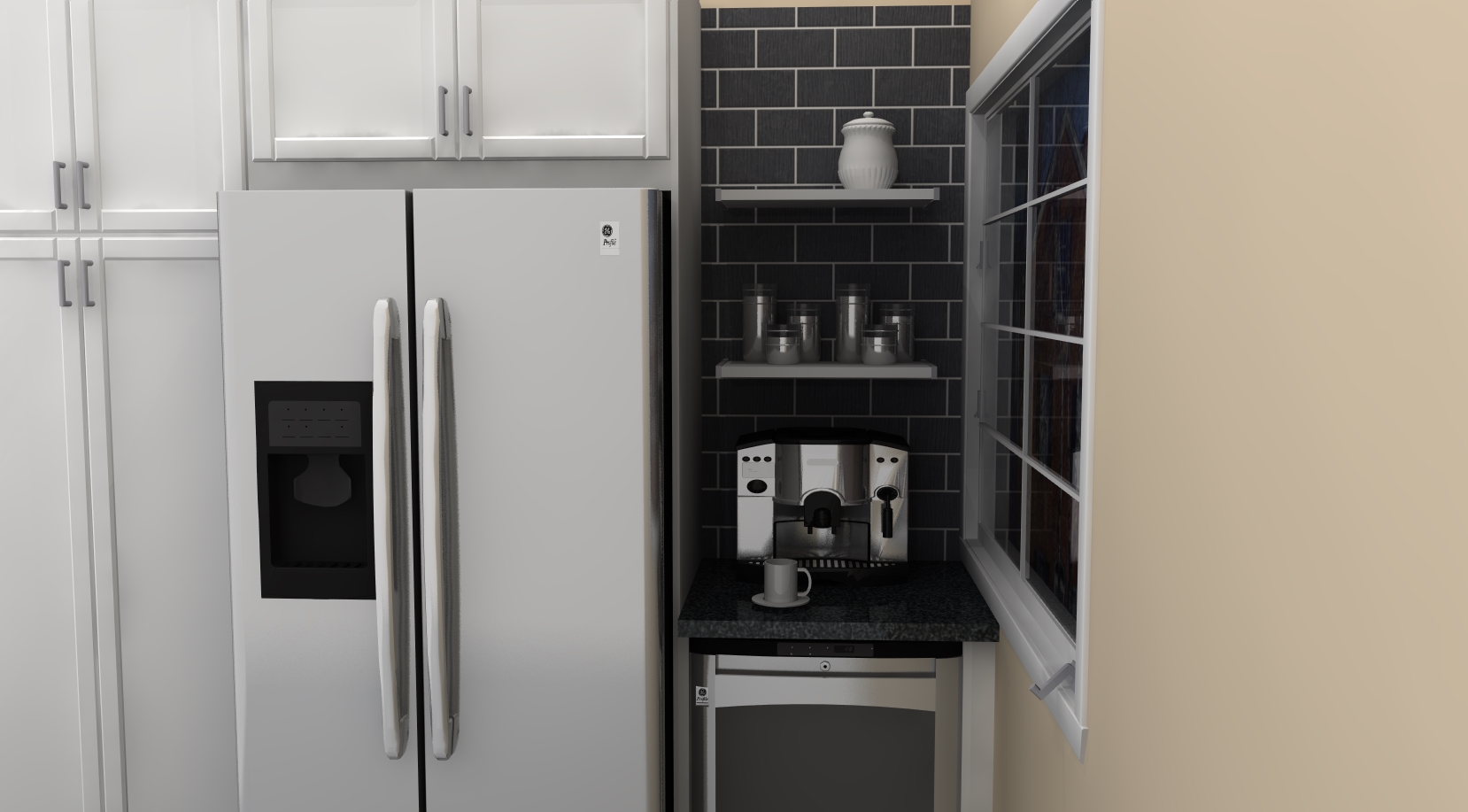 ikea kitchen coffee station