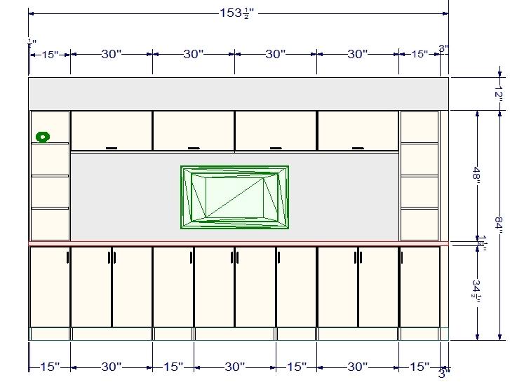 ikea tv wall unit dimensions