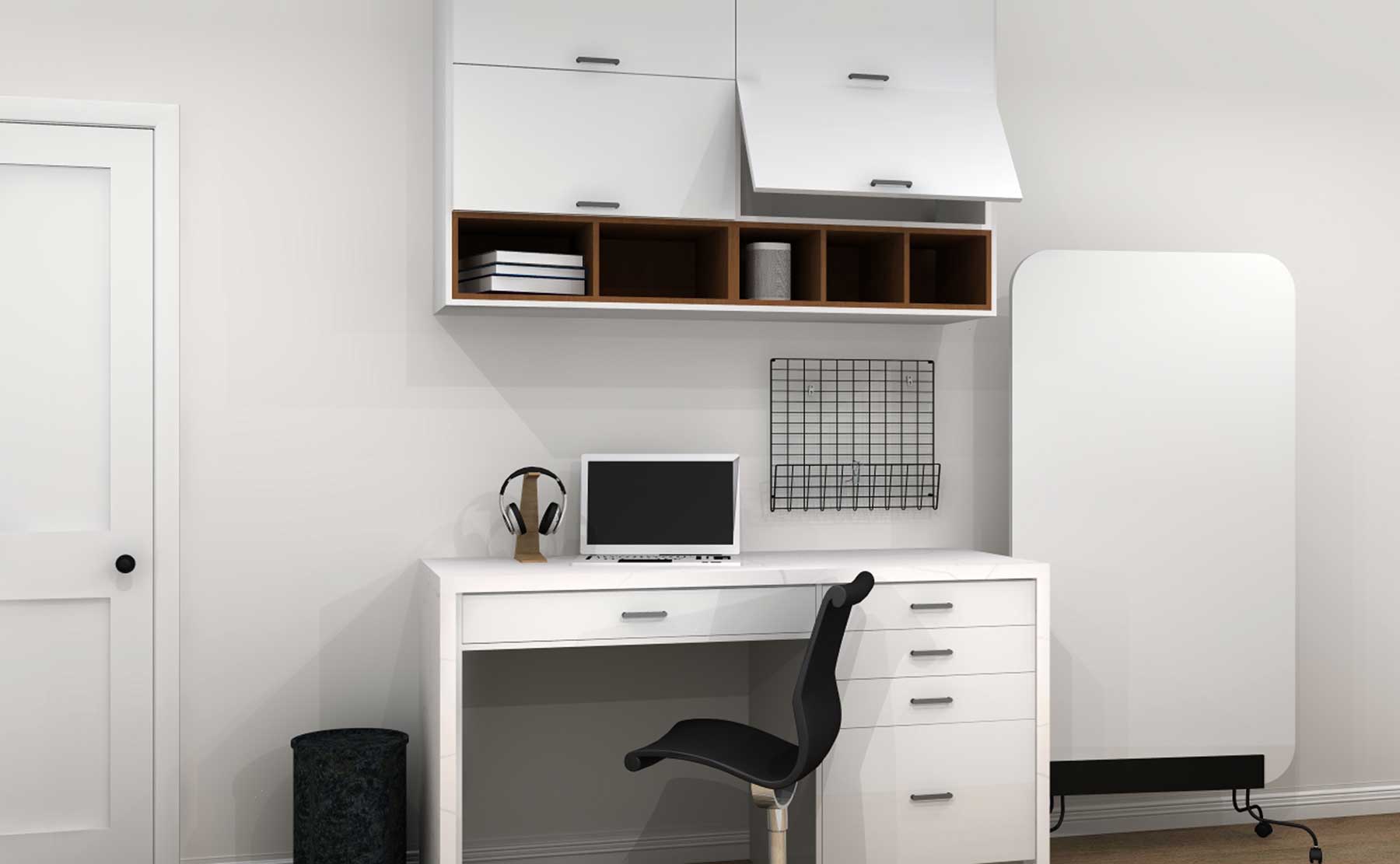 IKEA kitchen hack class up a DIY desk with a custom lap drawer