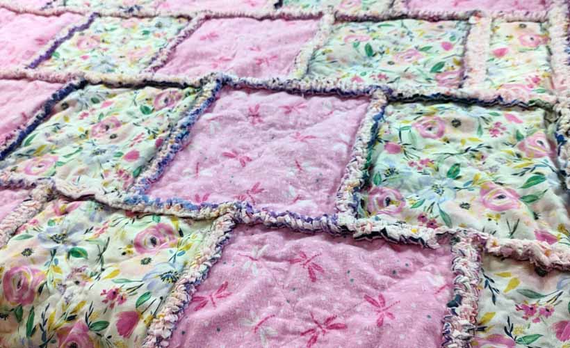 How to Make A Cotton & Flannel Rag Quilt Inspired Quilting by Lea Louise