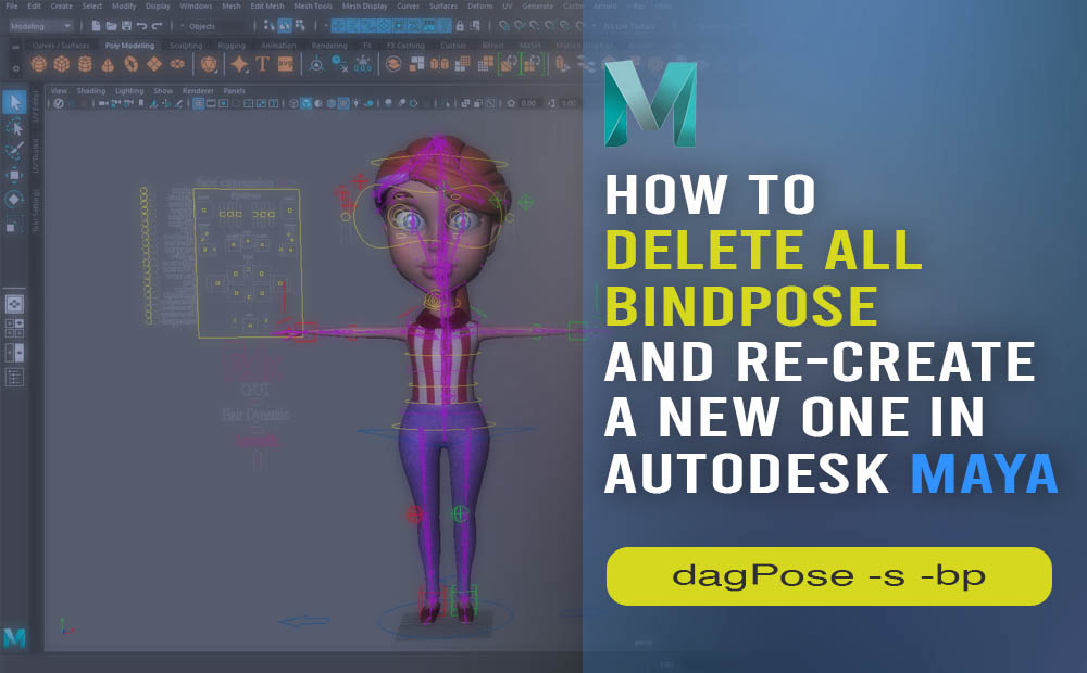 How to delete all bindpose and recreate a new one in Maya
