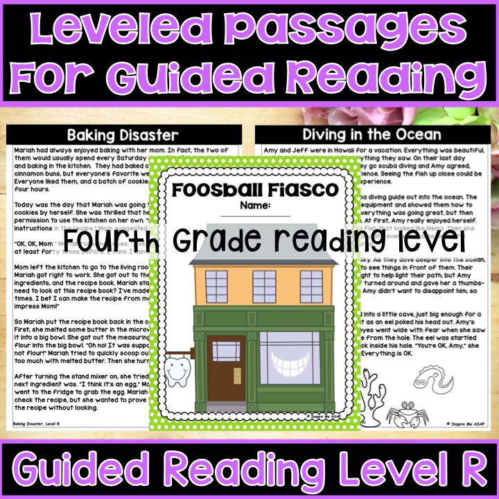 Level R Guided Reading Passages and Comprehension Questions - Inspire