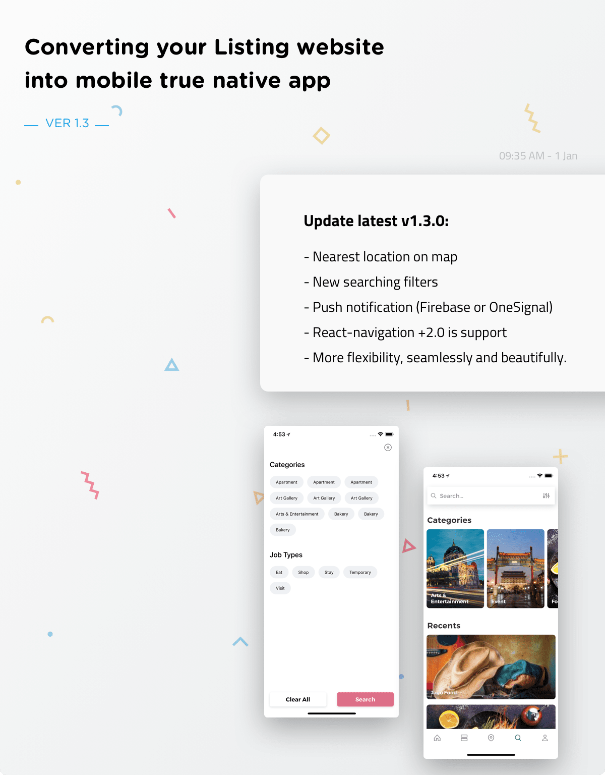 ListApp Listing Directory app by React native