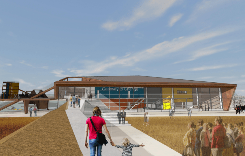 Buffalo Crossing at Fort Whyte Alive Winnipeg MB, Canada Inspiring