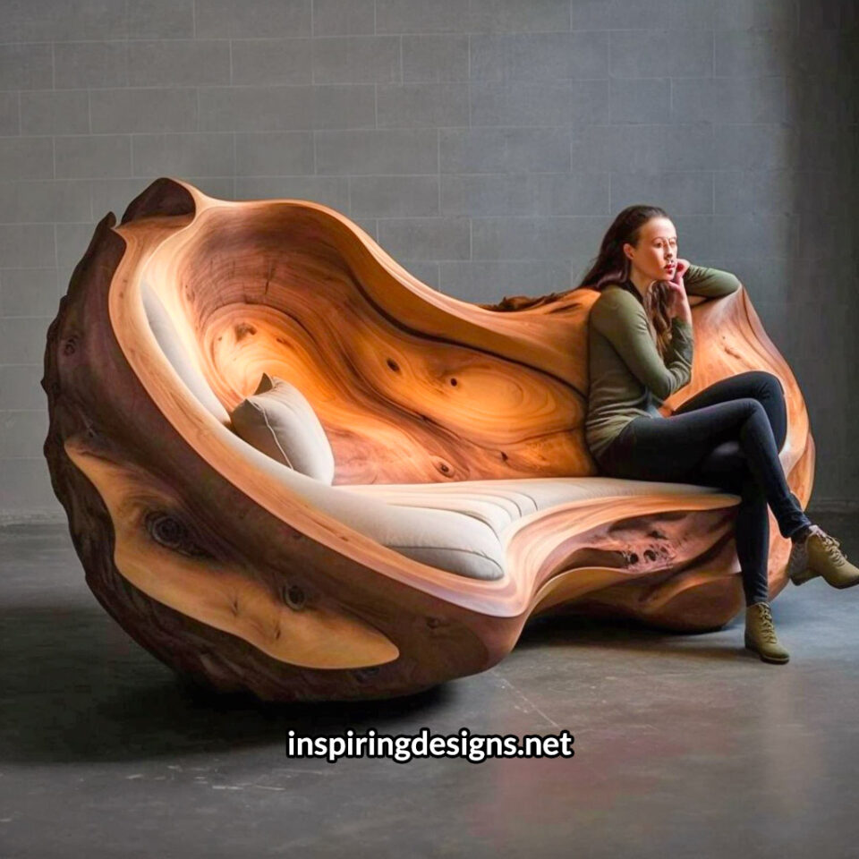 These Live Edge Wooden Sofas Are The Perfect Furniture Piece For a