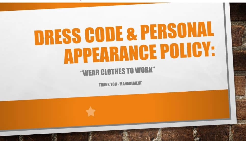 Dress Code Policy Template In Word Doc Company Corporate Policy DocPro