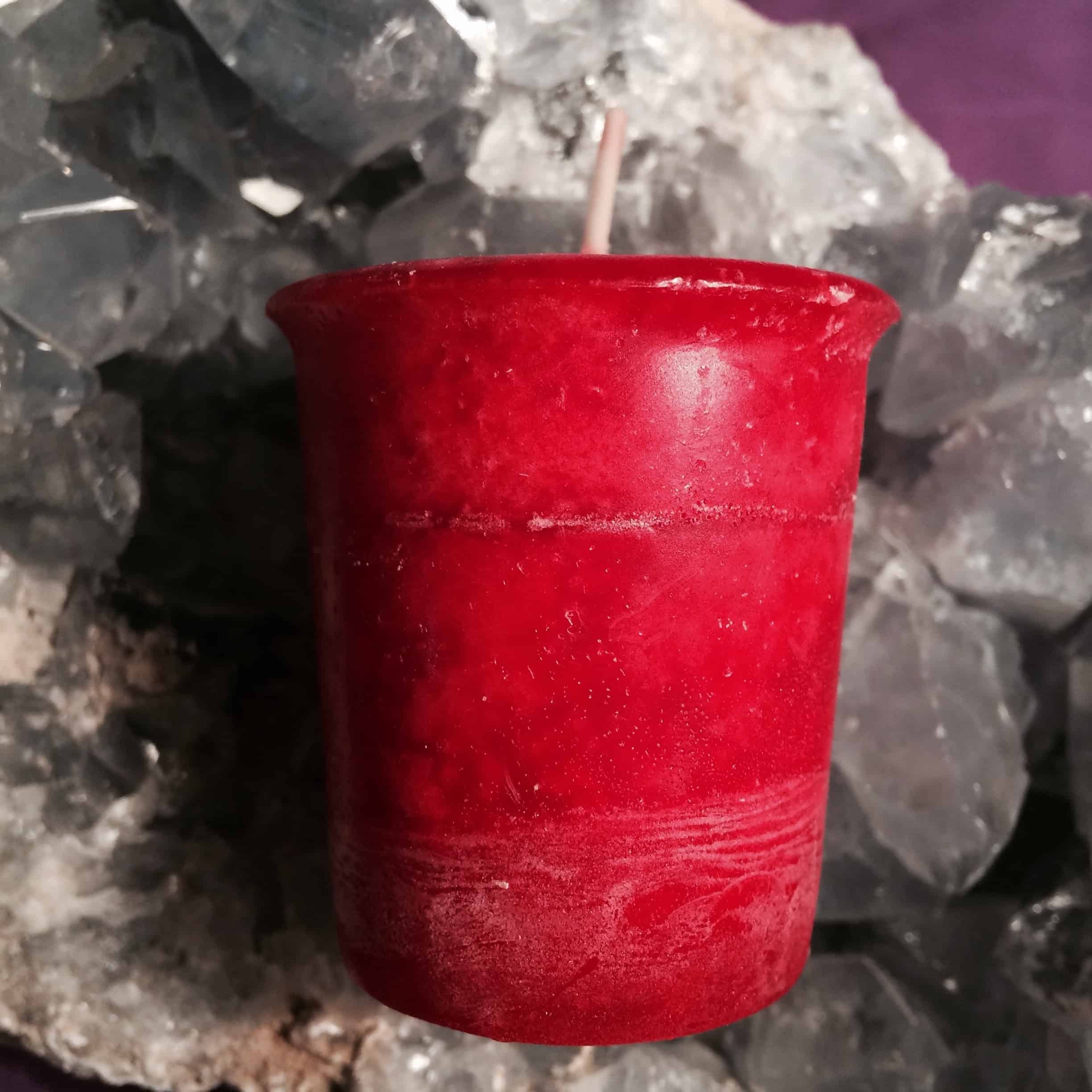 Crystal Journey Herbal Magic Reiki Charged Votive Candle Seduction