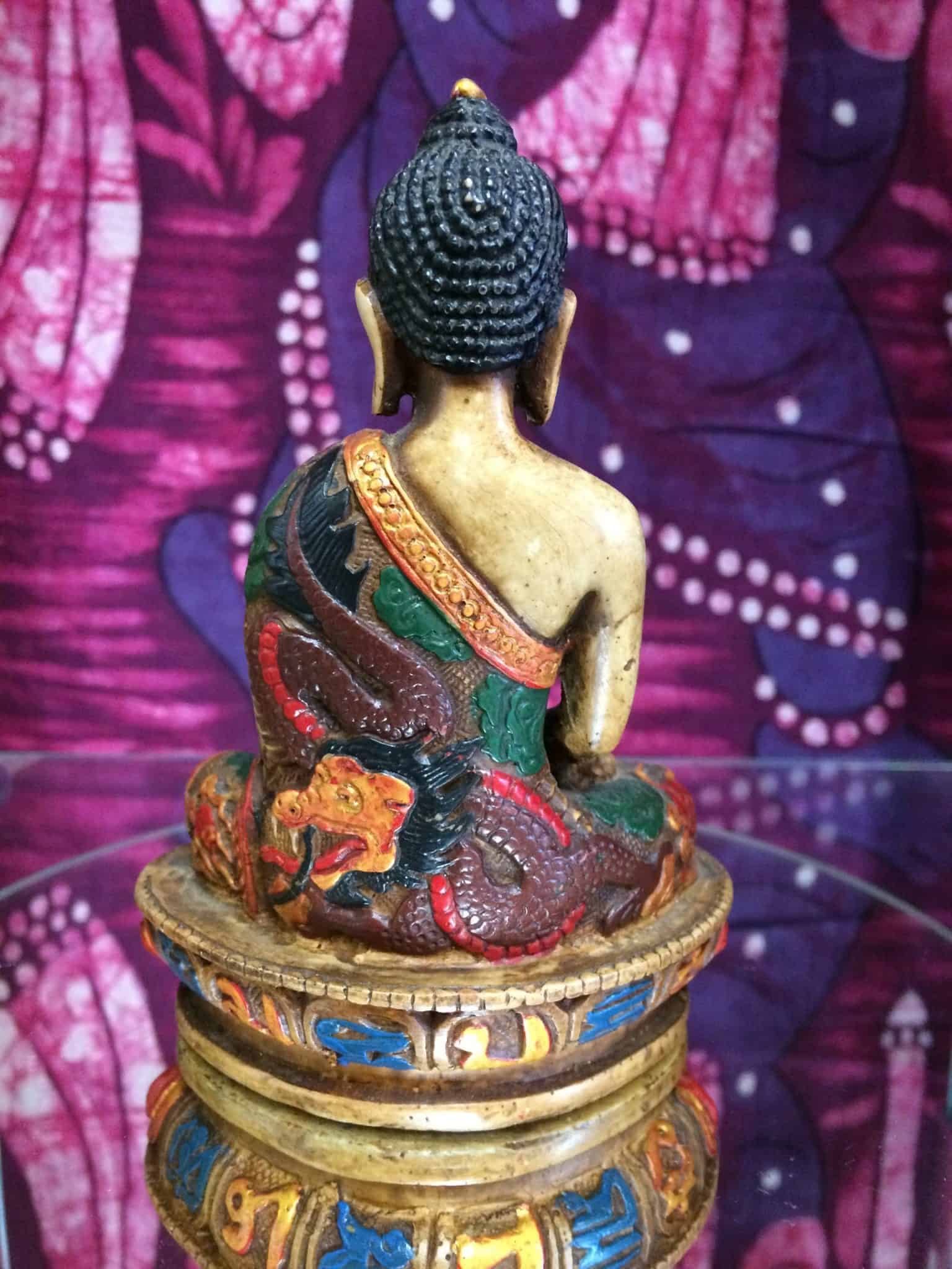 5″ Colorful Buddha Statue Inspirit Crystals